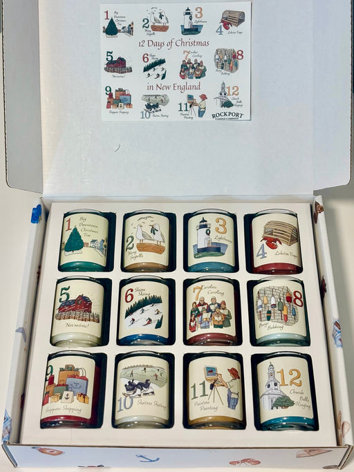 12 Days of Christmas in New England votive candles