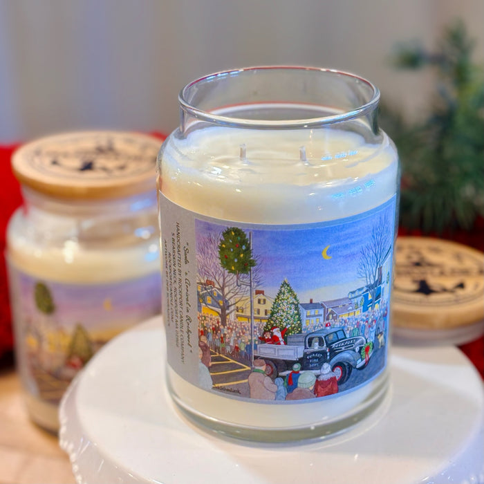 Limited Edition Christmas Charity Candle 2025 with wooden lid
