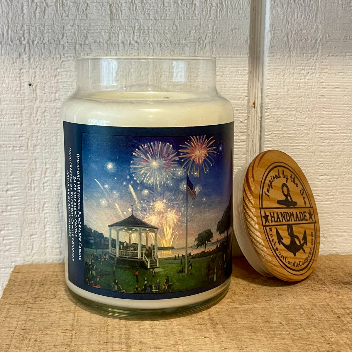 Rockport Fireworks Fundraiser Candle 2024 — Rockport Candle Company