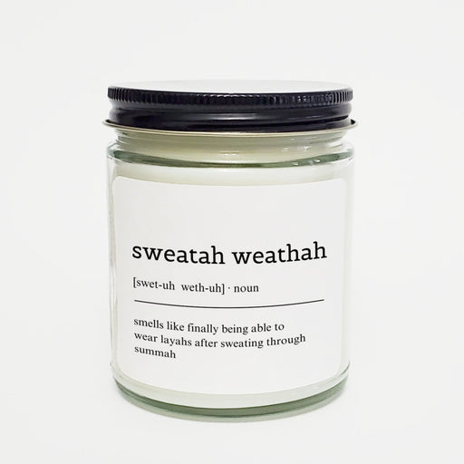 Sweatah Weathah candle