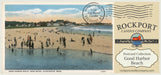 Good Harbor Beach Vintage Postcard label