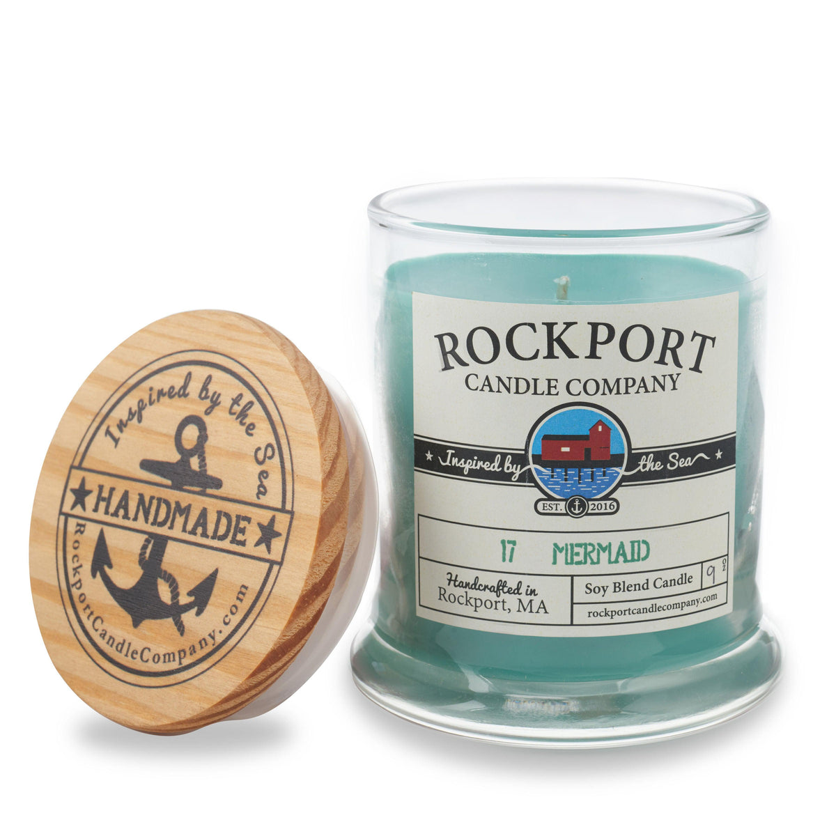 Mermaid Candle | Floral & Sea Grass Scented Candle | Rockport