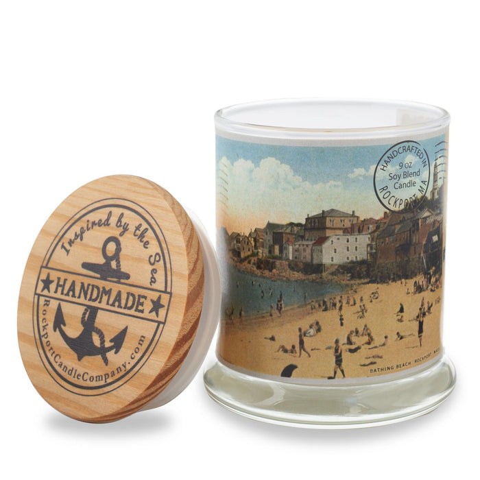 Vintage Postcard Collection Front Beach Candle