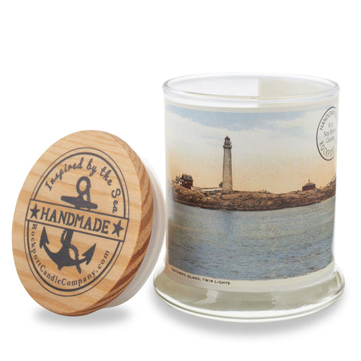 Vintage Postcard Collection Twin Lights Candle